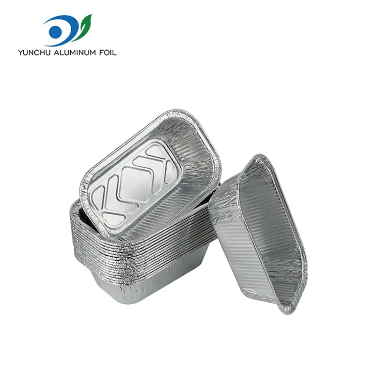 Square Air Fryer Catering Srebrny aluminiowy pojemniki