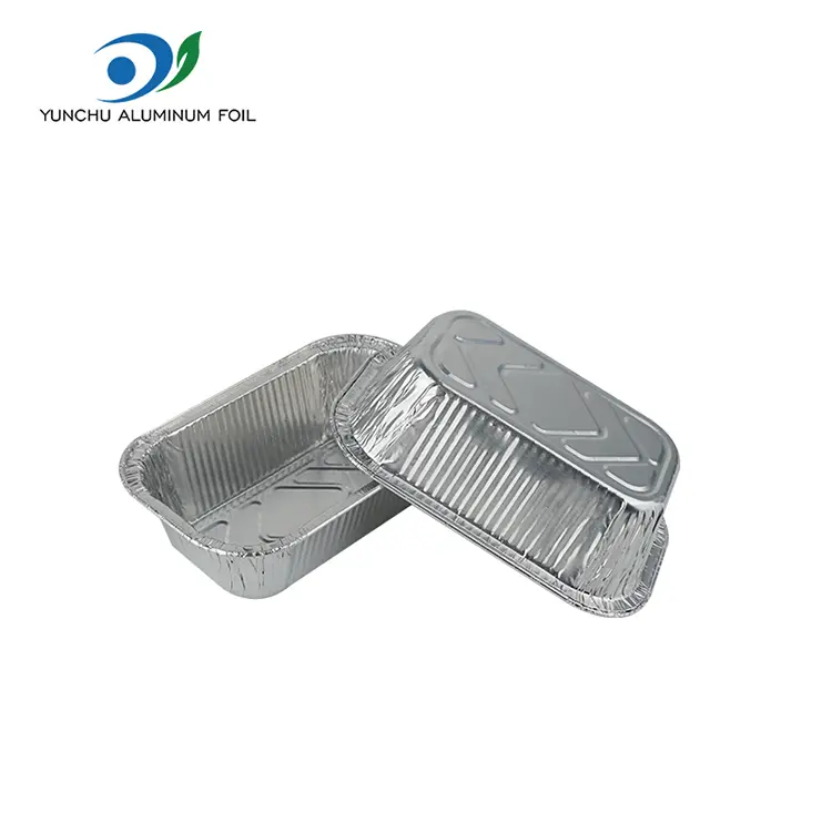 Square Air Fryer Catering Srebrny aluminiowy pojemniki