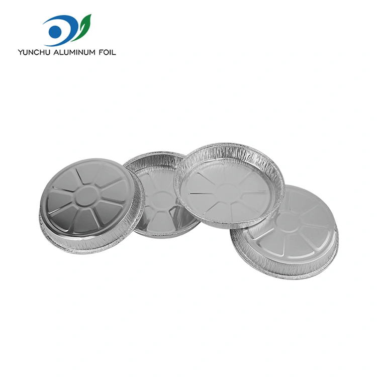 7 -calowa pomarszczona patelnia na pizzę srebrne pojemniki na folii aluminiowe