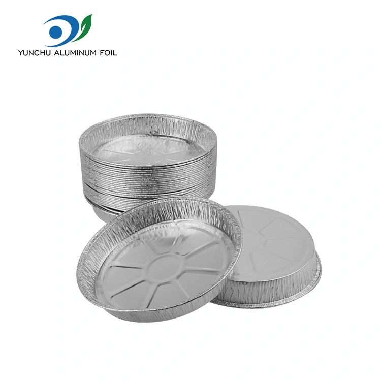 7 -calowa pomarszczona patelnia na pizzę srebrne pojemniki na folii aluminiowe