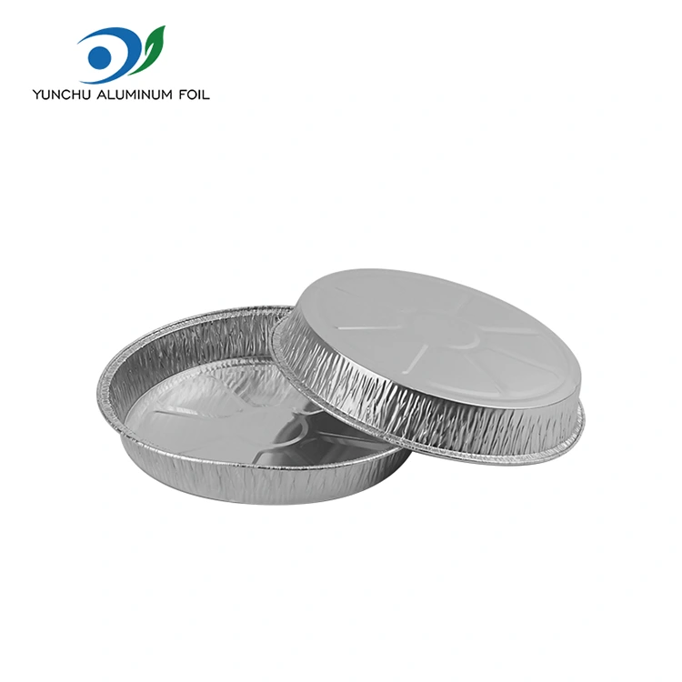 7 -calowa pomarszczona patelnia na pizzę srebrne pojemniki na folii aluminiowe