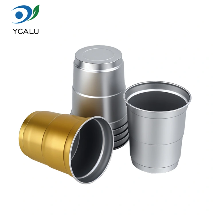 Aluminiowy jednorazowy kubek na napoje o pojemności 9 uncji