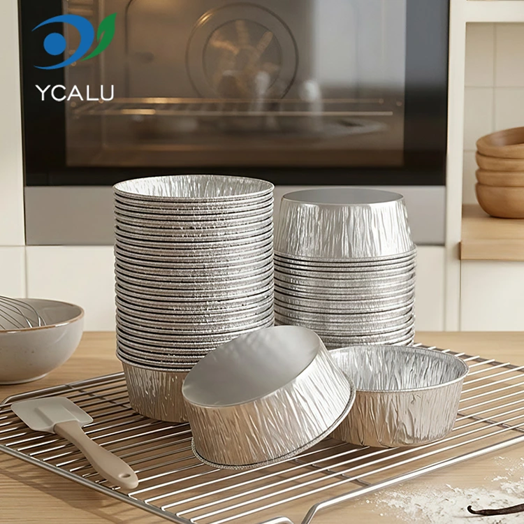 Jednorazowa taca do pieczenia ciasta ze srebrnej folii aluminiowej Pojemniki na żywność