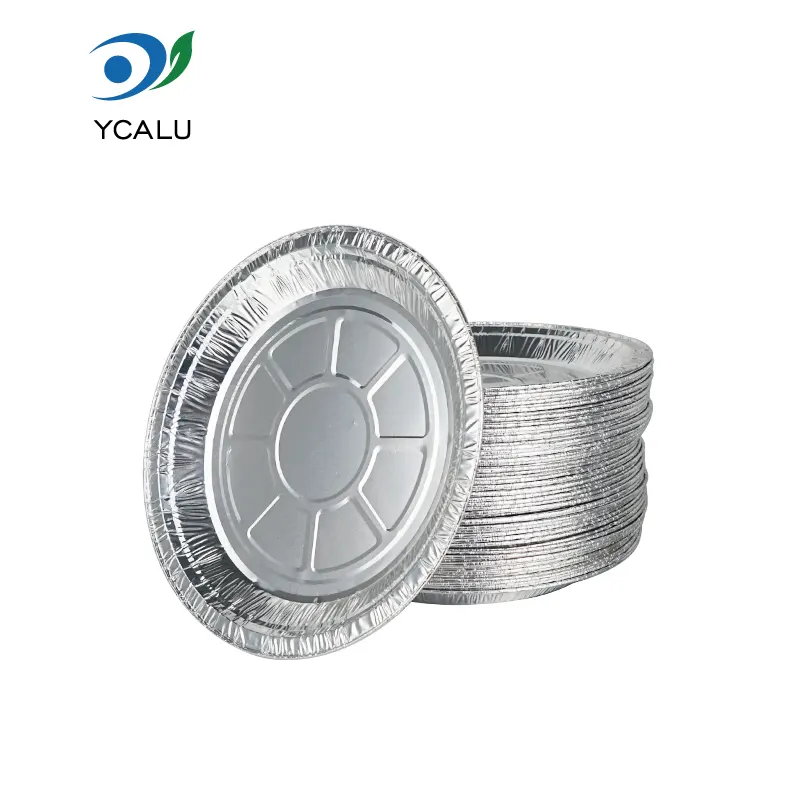 Jednorazowa frytownica talerzowa Pojemniki na żywność ze srebrnej folii aluminiowej
