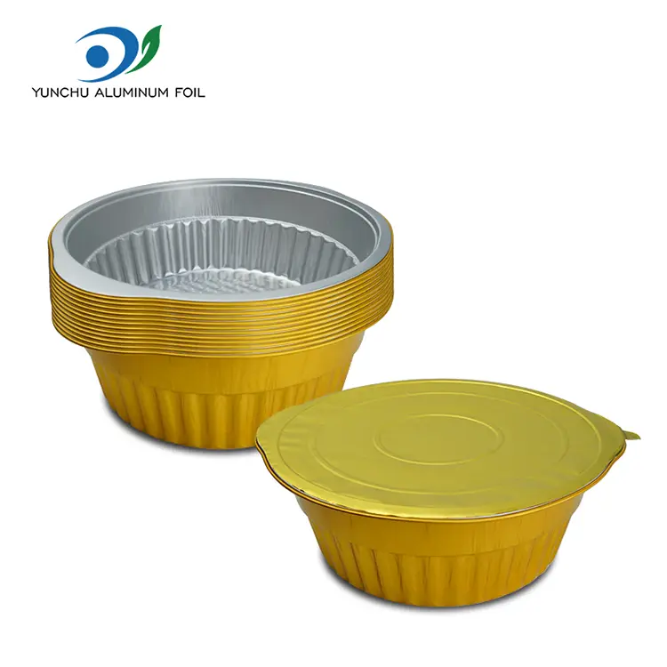 Jednorazowe pojemniki z folii z folii złotych