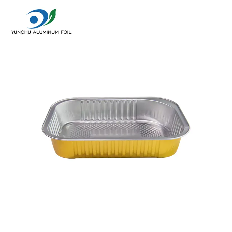 Jednorazowe prostokątne pojemniki na aluminiowe folii