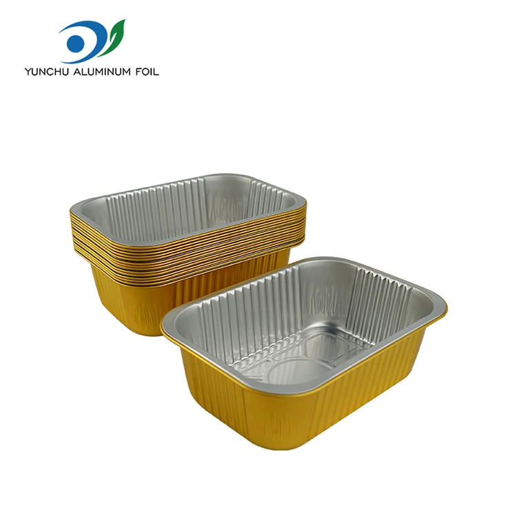 Pojemniki z folii aluminiowej do dyspozycji kwadratowej