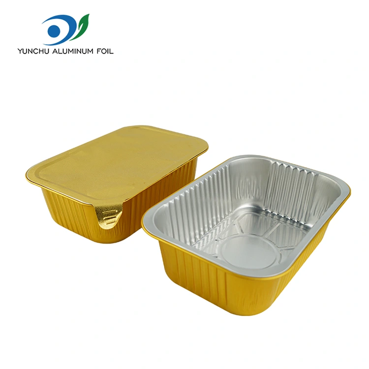 Pojemniki z folii aluminiowej do dyspozycji kwadratowej