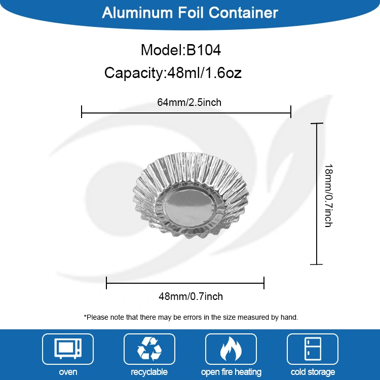 Tosty z tartą jajeczną do pieczenia Srebrny pojemnik na żywność z folii aluminiowej
