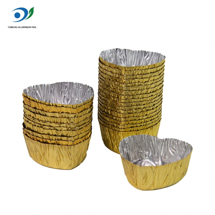 Pojemnik na srebrny aluminium w kształcie serca srebrny aluminiowy