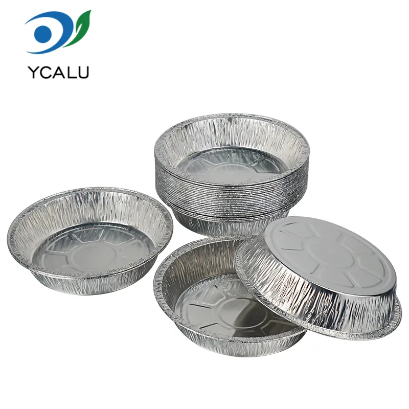 Jednorazowe srebrne pojemniki z folii aluminiowej do pieczenia Jednorazowe srebrne pojemniki z folii aluminiowej do pieczenia