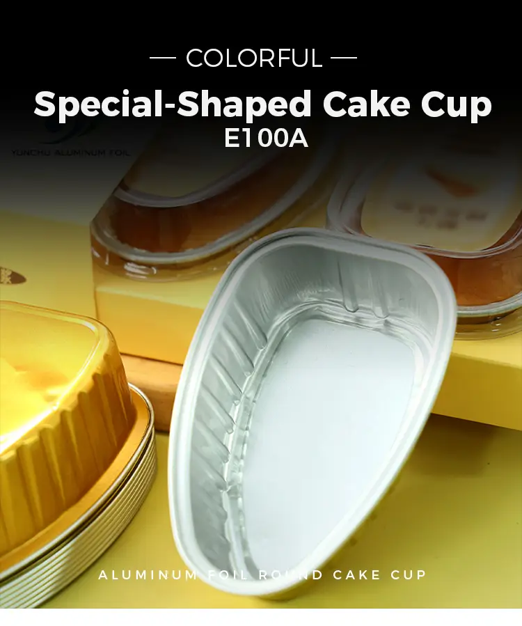 Disposable special-shaped color Smoothwall Aluminum Foil Containers