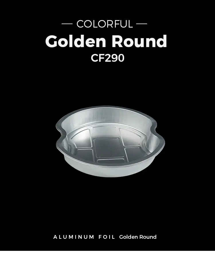 Disposable Tiered takeaways Round Aluminum Foil Containers
