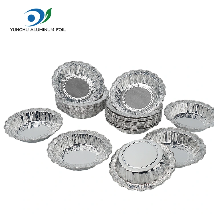 Koronkowe okrągłe ciasto do pieczenia Srebrne pojemniki z folii aluminiowej