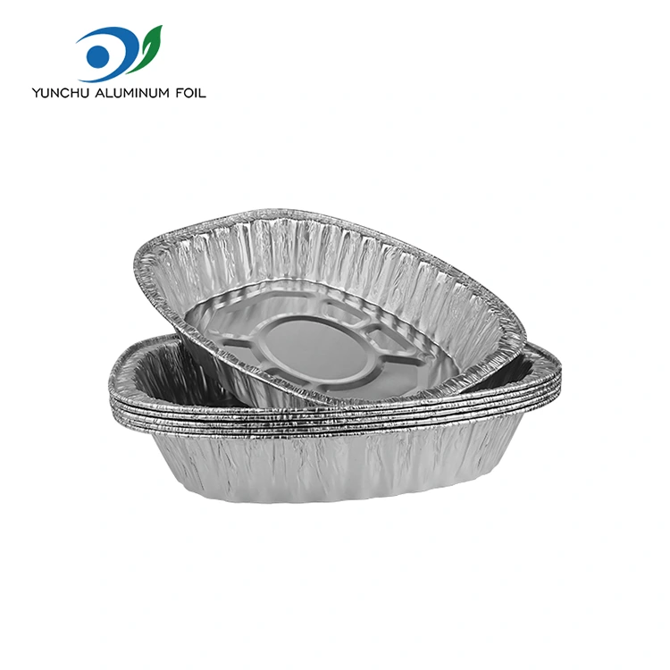 Grillowany kurczak z grillem z grilddle srebrny aluminiowy pojemniki