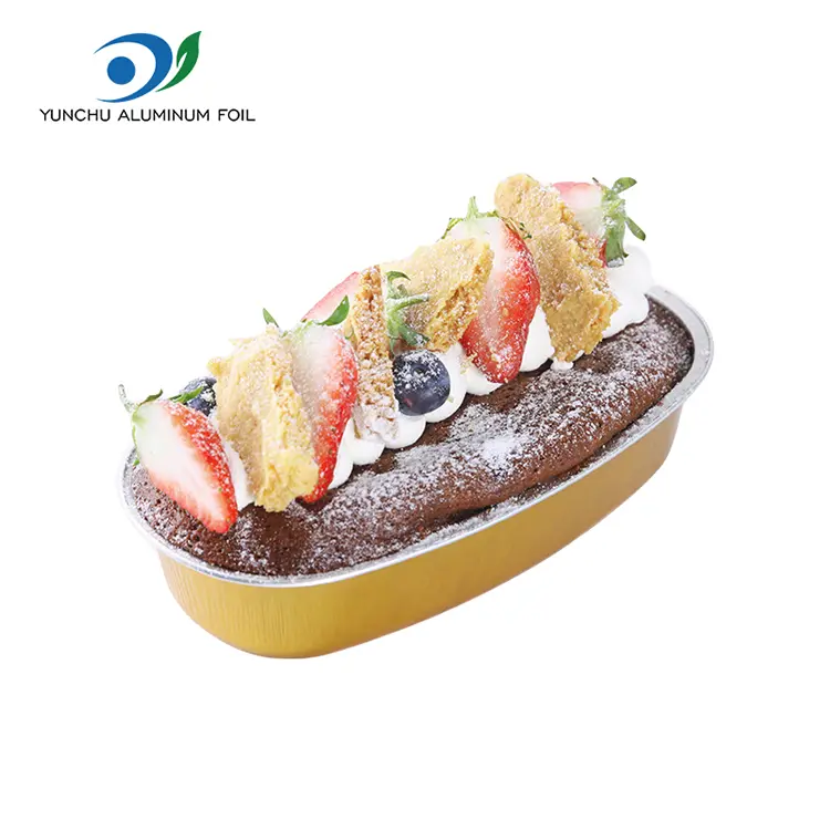 Owalne kolorowe pojemniki na aluminiowe folii