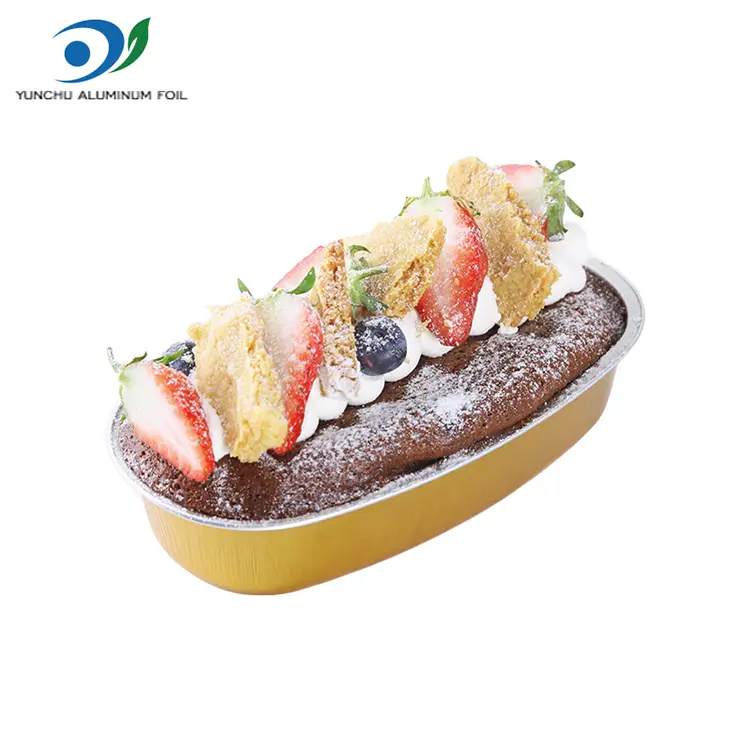 Owalne kolorowe pojemniki na aluminiowe folii