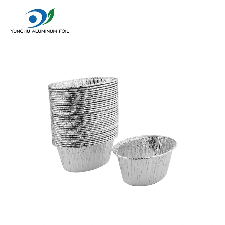 Owalny ciasto na parze srebrne aluminiowe foliowe pojemnik na żywność
