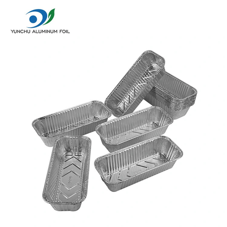 Prostokątny blachę do pieczenia blachy srebrne aluminiowe pojemniki Prostokątny blachę do pieczenia blachy srebrne aluminiowe pojemniki