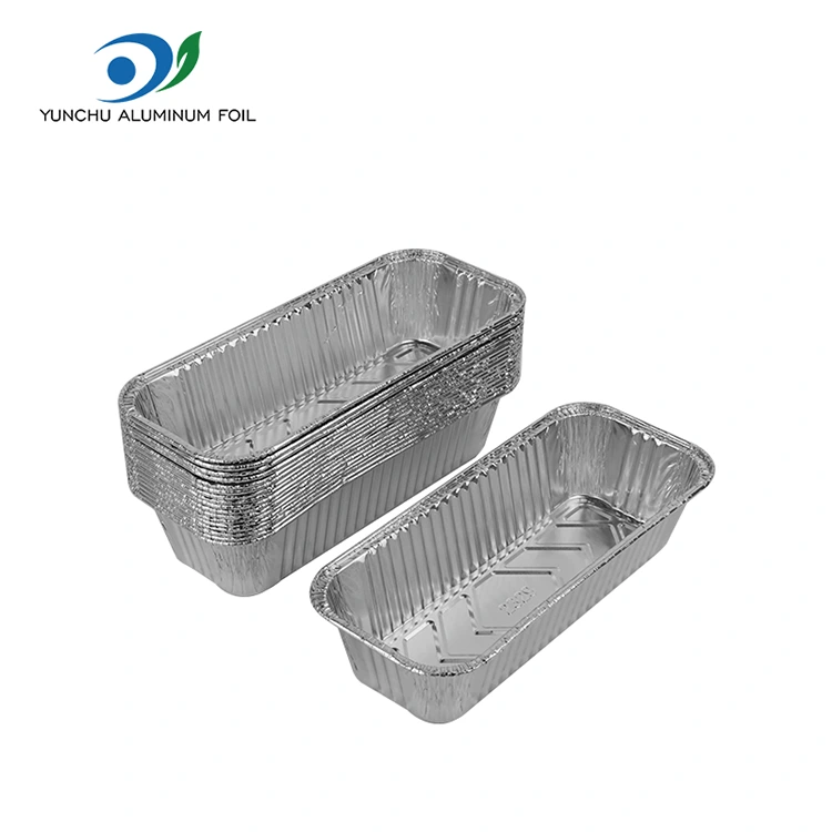 Prostokątny blachę do pieczenia blachy srebrne aluminiowe pojemniki