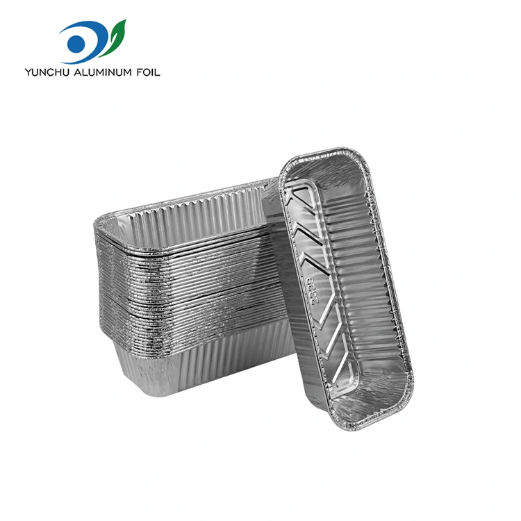 Prostokątny blachę do pieczenia blachy srebrne aluminiowe pojemniki