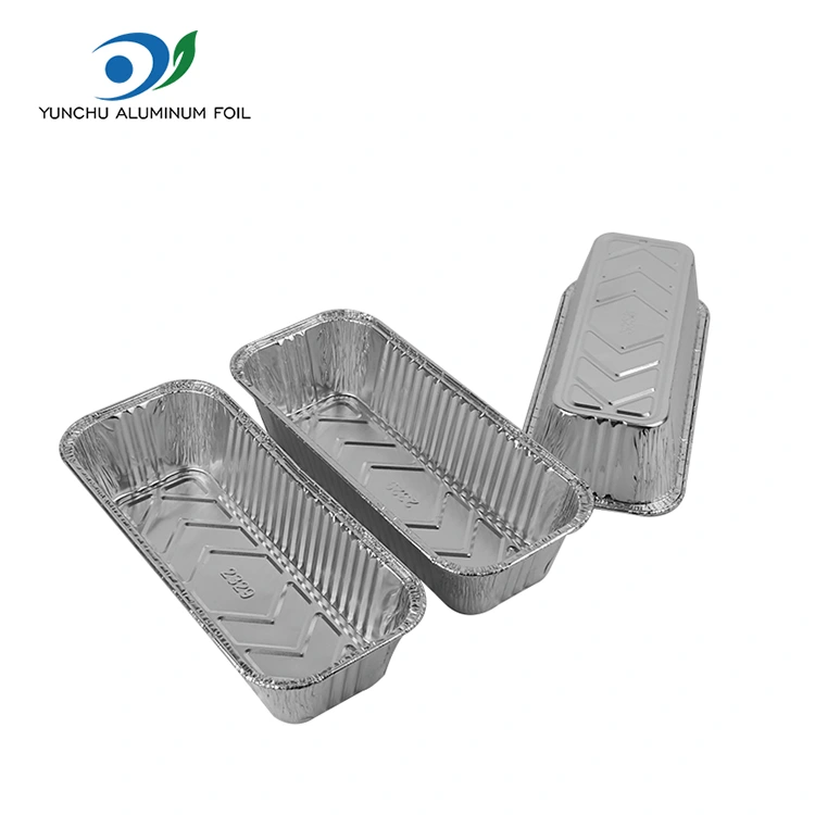 Prostokątny blachę do pieczenia blachy srebrne aluminiowe pojemniki