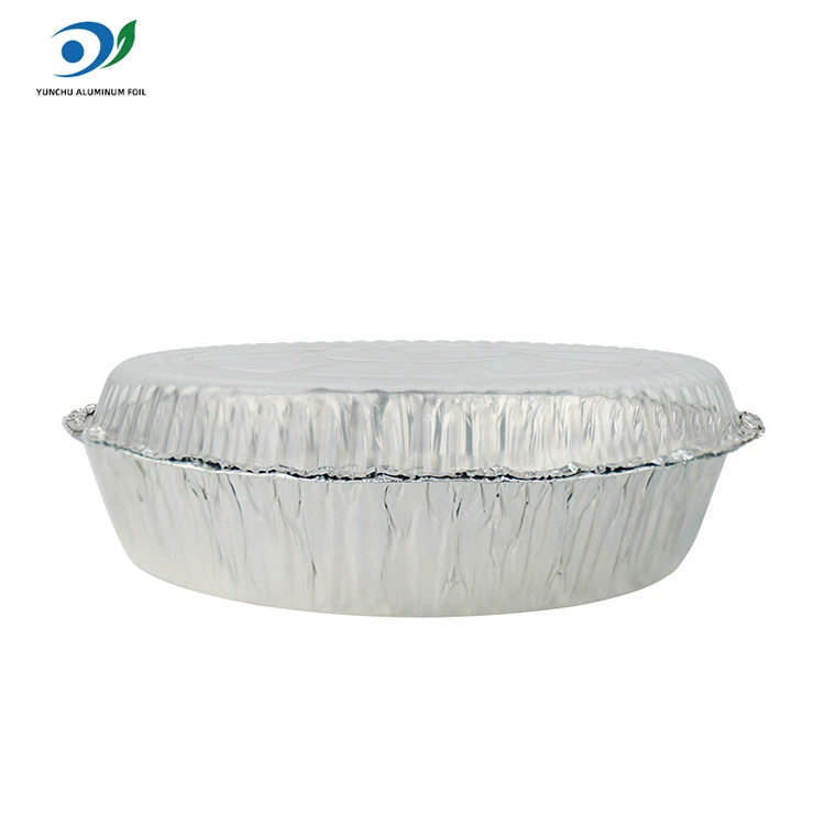 Okrągłe powietrze Fryer gorący garnek srebrny pojemnik na folię aluminiową