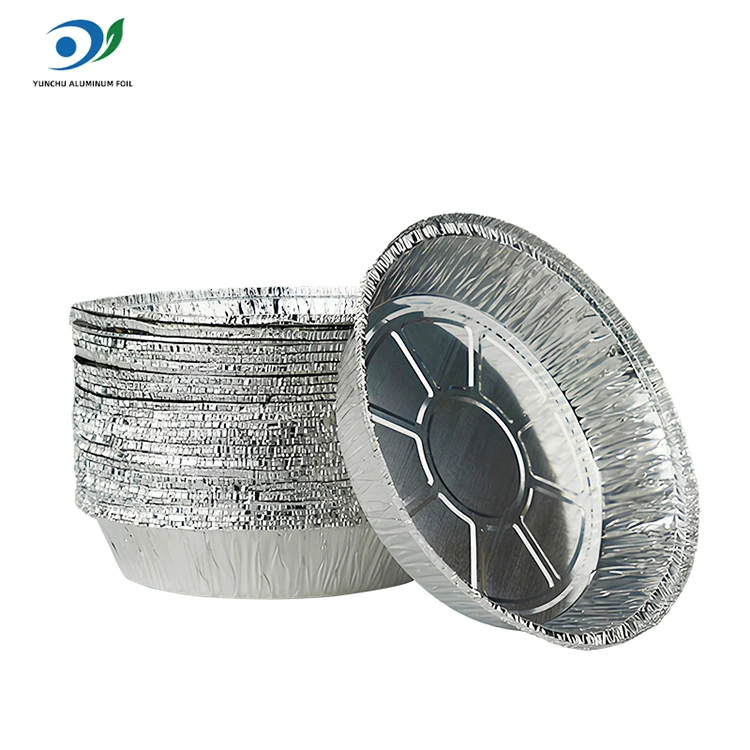 Okrągłe powietrze Fryer gorący garnek srebrny pojemnik na folię aluminiową