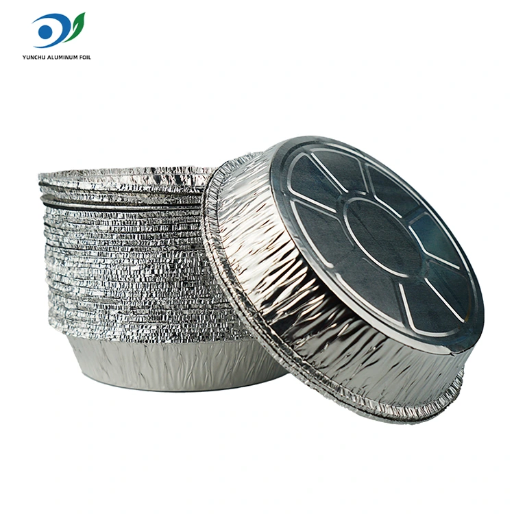 Okrągłe powietrze Fryer gorący garnek srebrny pojemnik na folię aluminiową