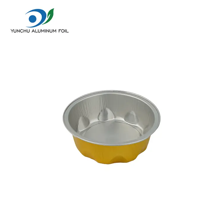 Okrągłe formy do pieczenia pojemniki z folii aluminiowej Okrągłe formy do pieczenia pojemniki z folii aluminiowej