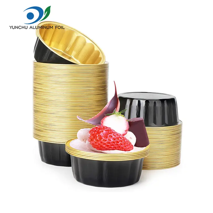 Okrągła miska na deserowe pojemniki na aluminium aluminiowe Okrągła miska na deserowe pojemniki na aluminium aluminiowe