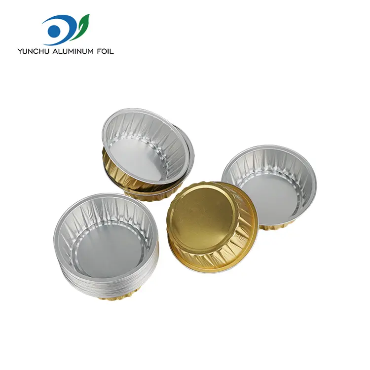 Okrągłe okulary do pieczenia ciasta kumplowe pojemniki z folii aluminiowej
