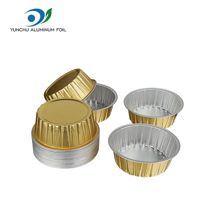 Okrągłe okulary do pieczenia ciasta kumplowe pojemniki z folii aluminiowej