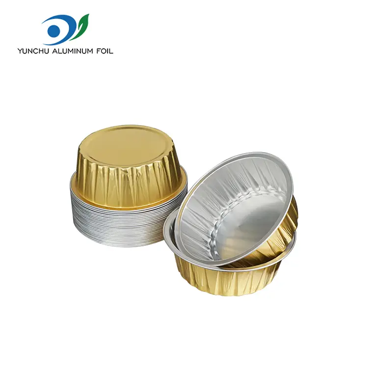 Okrągłe okulary do pieczenia ciasta kumplowe pojemniki z folii aluminiowej