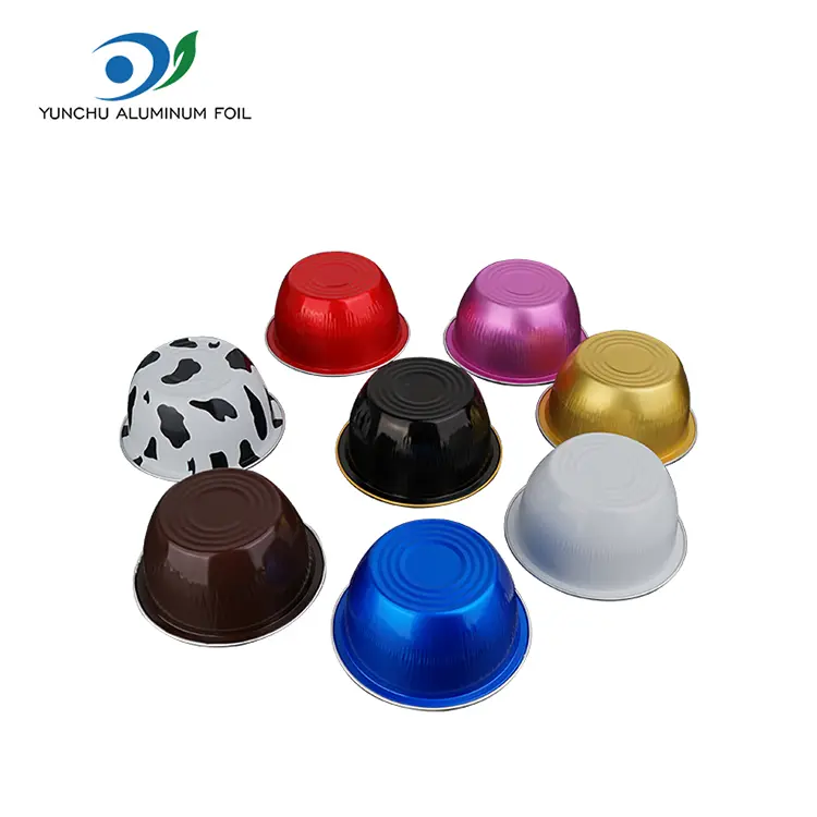 Okrągłe ciasto kumplowe pojemniki z folii aluminiowej