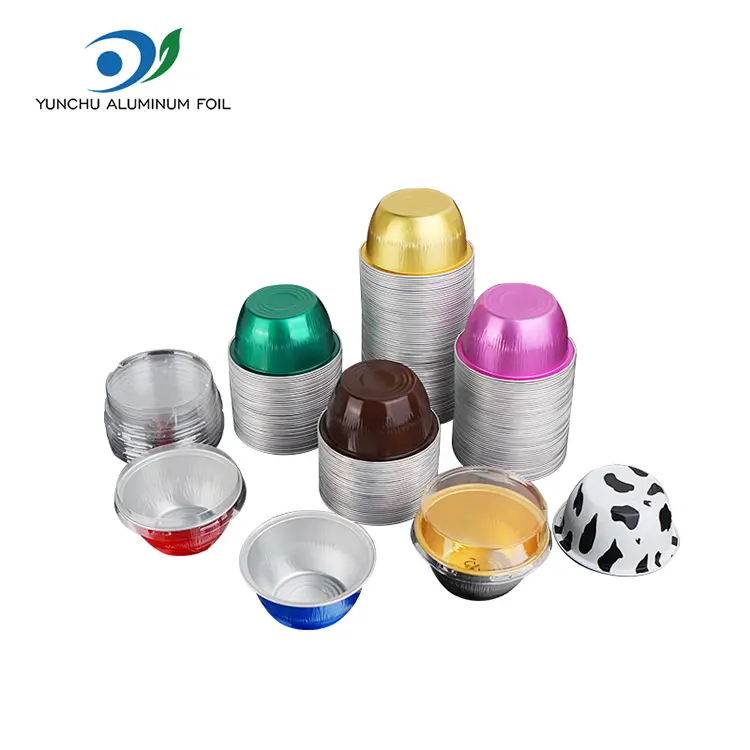 Okrągłe ciasto kumplowe pojemniki z folii aluminiowej