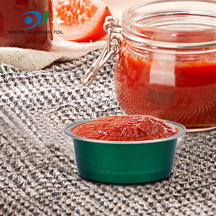 Okrągłe kubki do pieczenia pojemniki na aluminium gotźnia aluminiowe