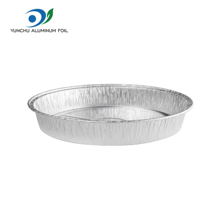 Okrągłe pojemniki na srebrne aluminiowe folii