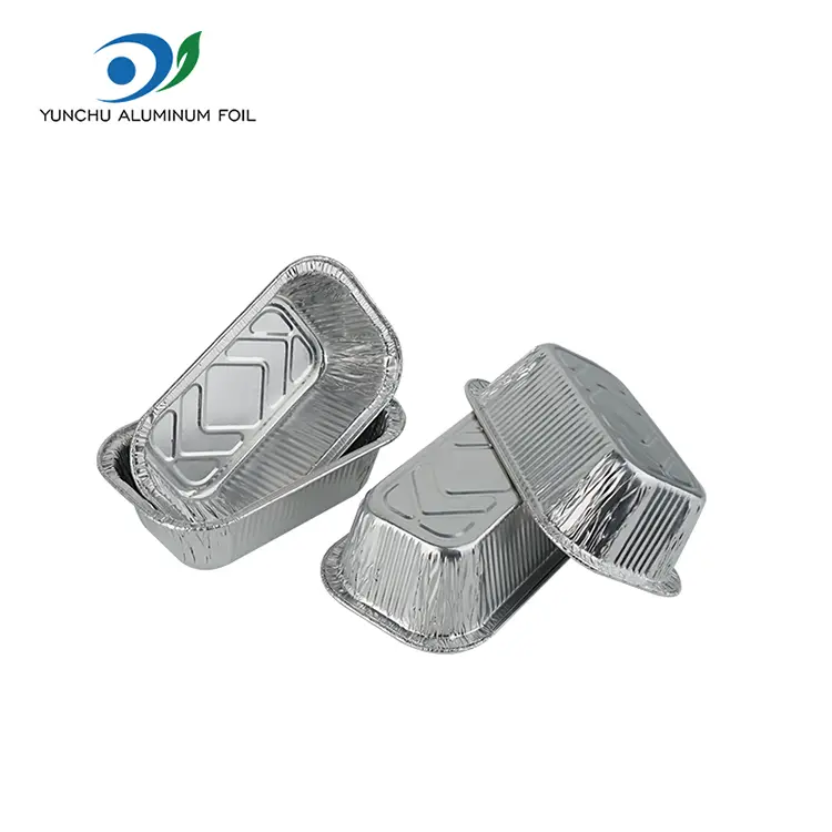 Square Air Fryer Catering Srebrny aluminiowy pojemniki