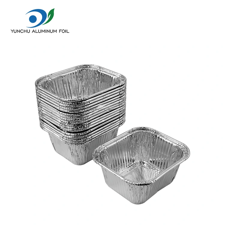 Square Black Air Fryer Srebrny aluminiowy pojemniki