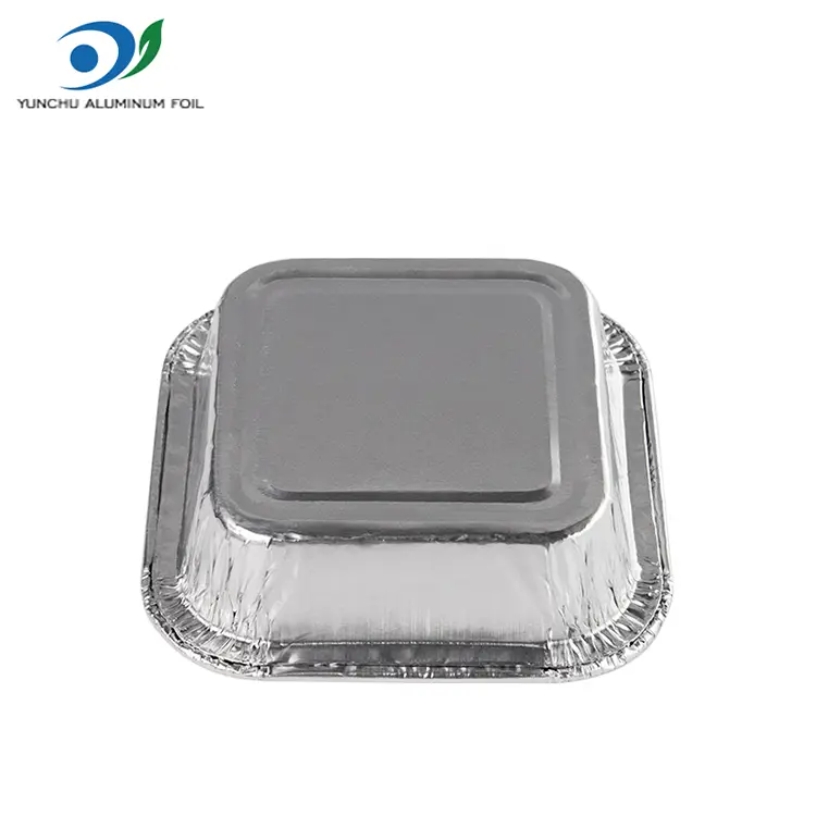 Square Cake Air Fryer Srebrny aluminiowy pojemniki
