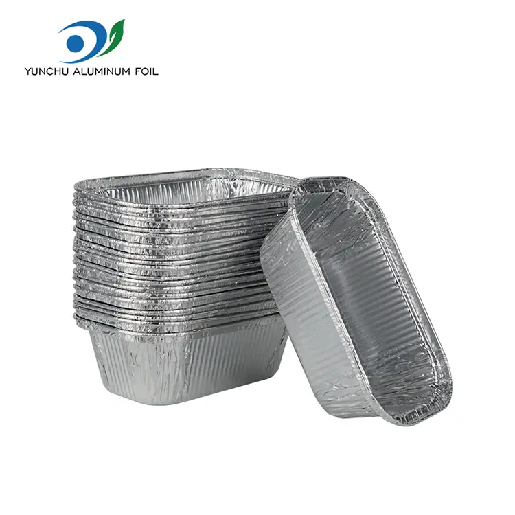 Square Cake Baking Srebrne pojemniki z folii aluminiowej