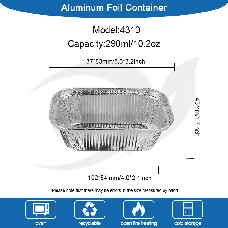 Square Cake Baking Srebrne pojemniki z folii aluminiowej