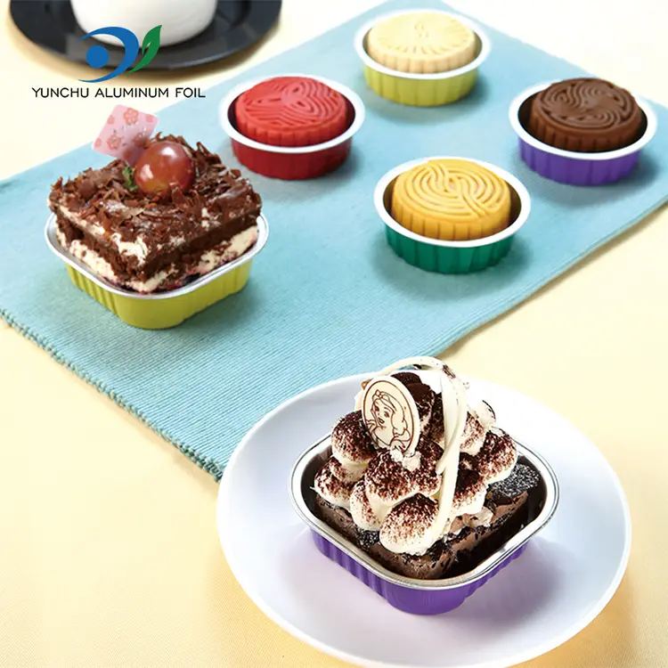 Kwadratowe pojemniki na aluminium gotźnia aluminiowe